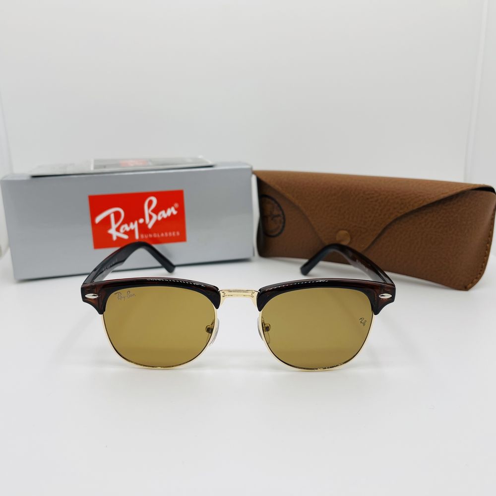 Солнцезащитные очки Ray Ban Clubmaster 3016 51мм стекло (mix)