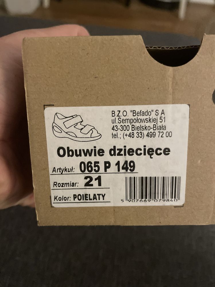 Befado Sunny  sandałki dla dziewczynki r 21