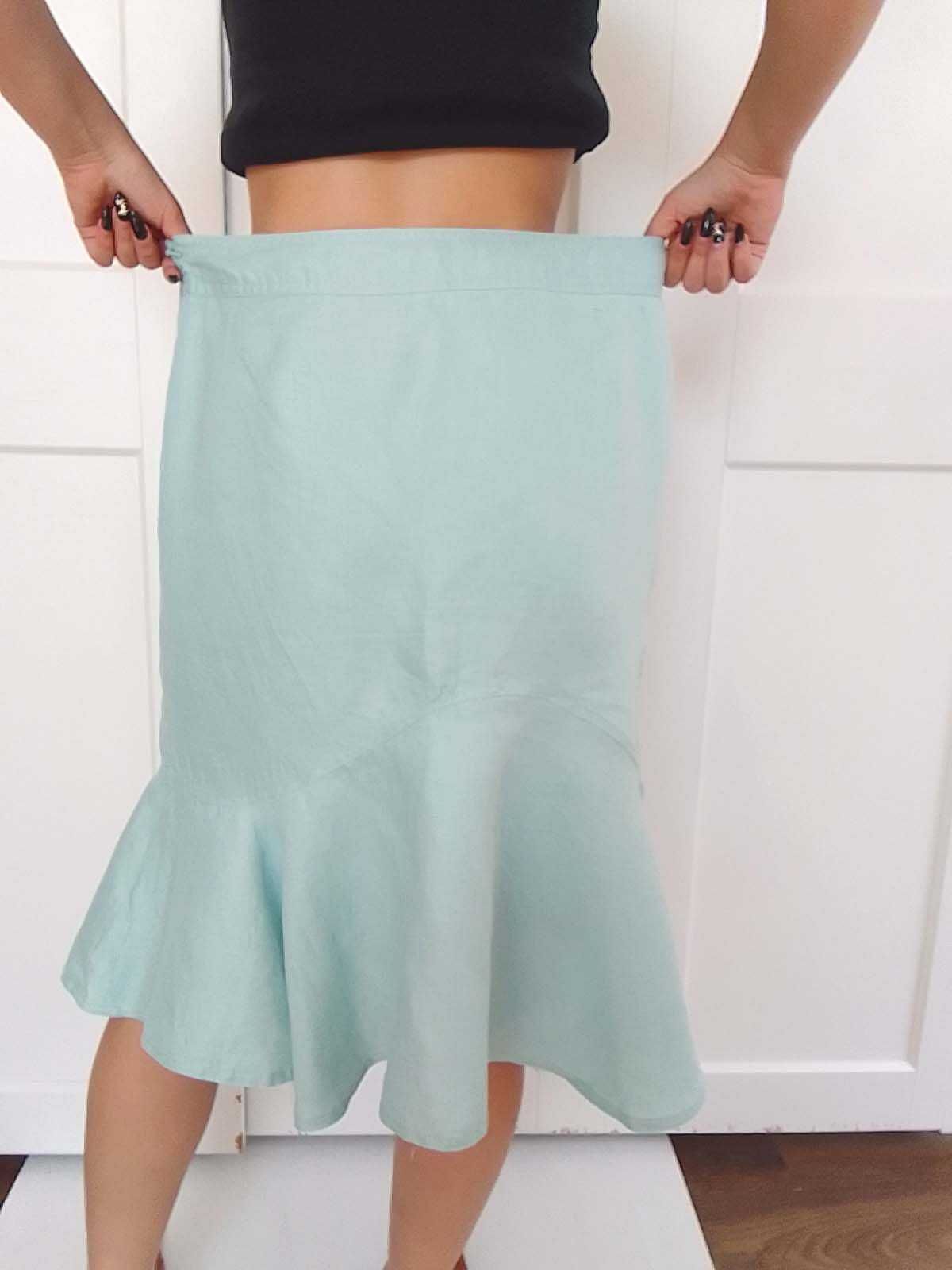 Day Birger et Mikkelsen lniana spódnica  100% len 42 L XL jak nowa