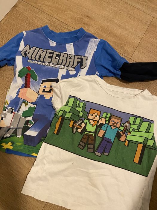 Zestaw ubrań 104-110 t-shirty, bluzki, nowe spodnie