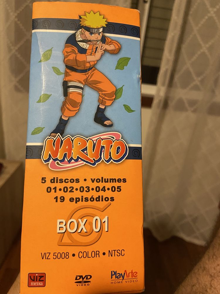 Naruto DVD (5 Volumes + Filme)