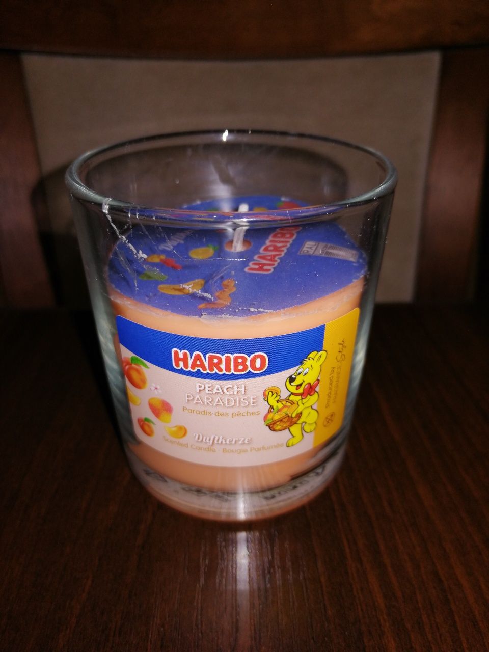 Nowa świeczka brzoskwiniowa HARIBO 135gr