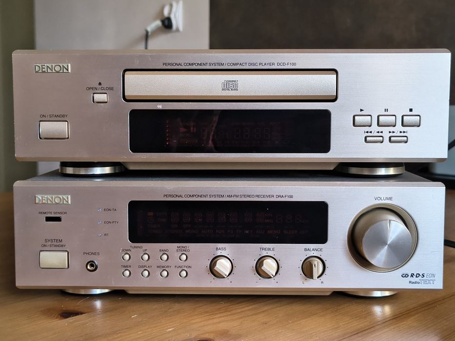 Mini zestaw Denon F100 amplituner + CD
