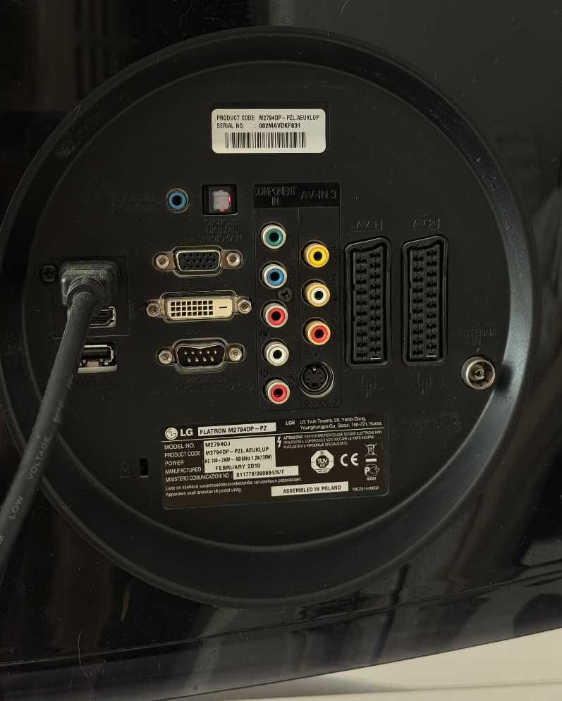 LG M2794DJ — Монітор + ТВ, Full HD, HDMI, ідеальний стан!