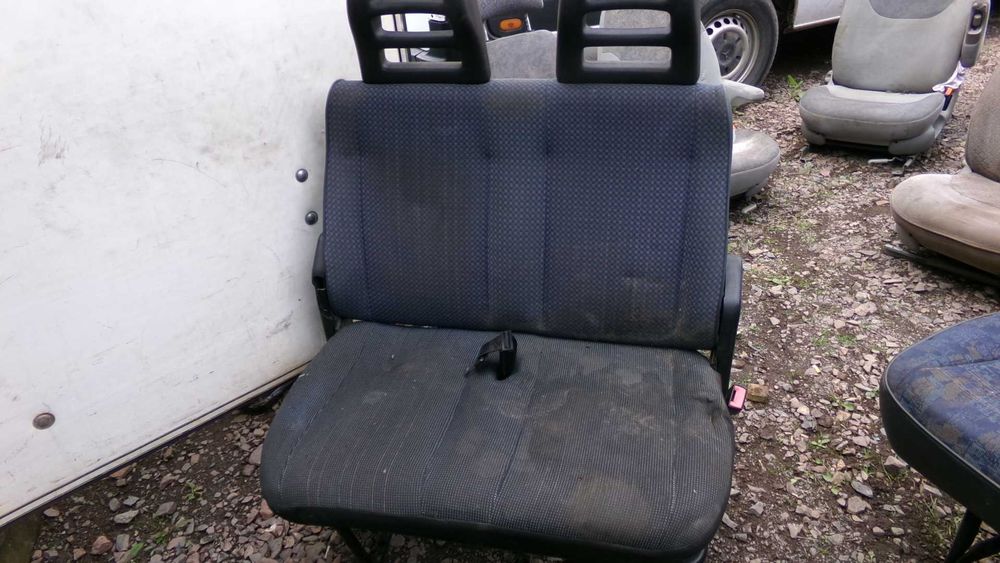 Wrz55 Fotel podwójny siedzenie kamper bus kanapa "KRATKA OPARCIE"