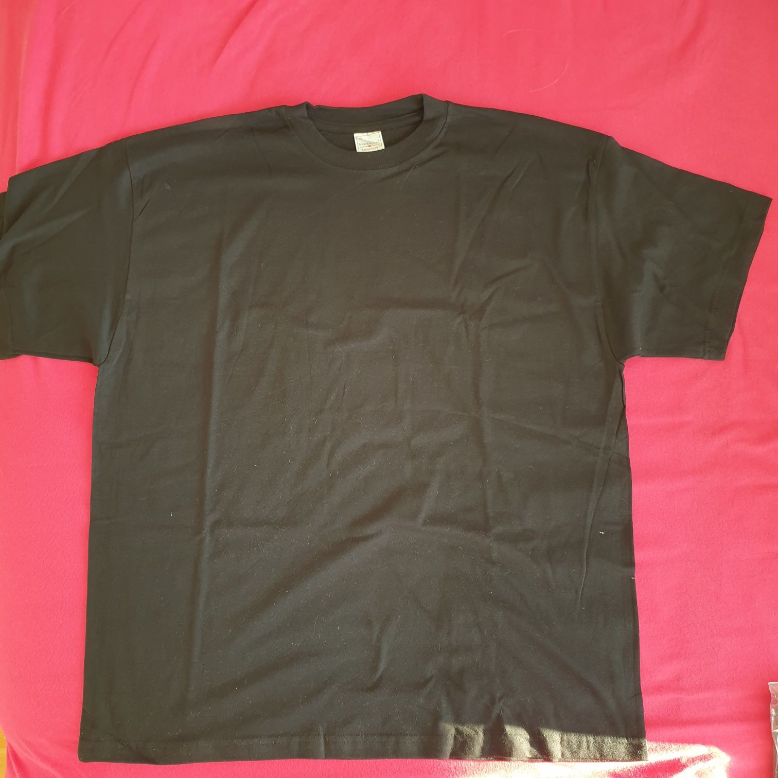Czarna bawełniana koszulka M, L, XL nowa Stedman, gruba bawełna