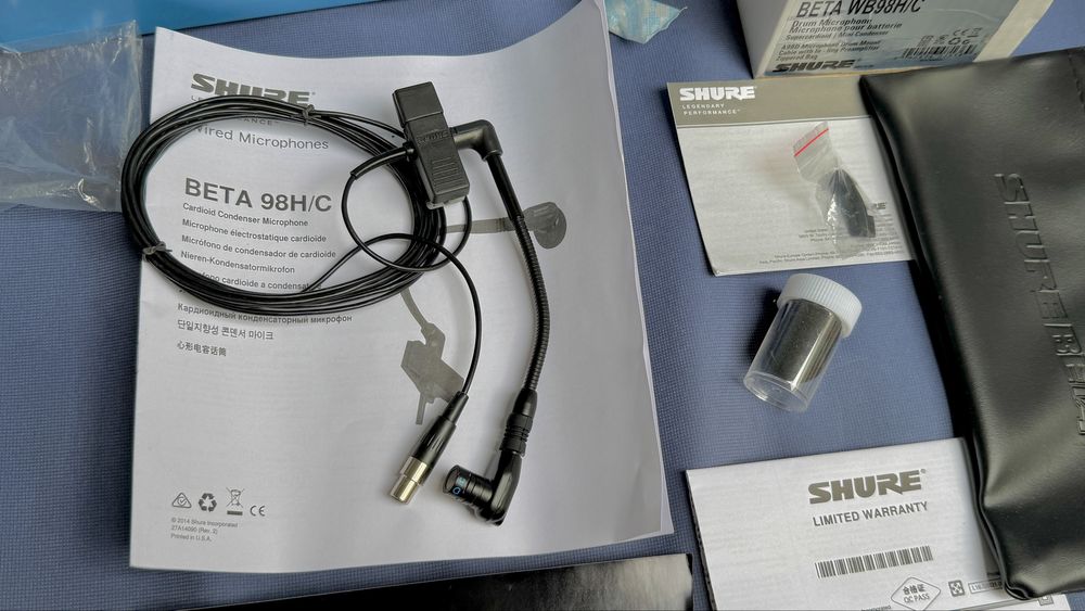Shure Beta WB98H/C для бодіпаку 4-pin підключення для саксофону, труби