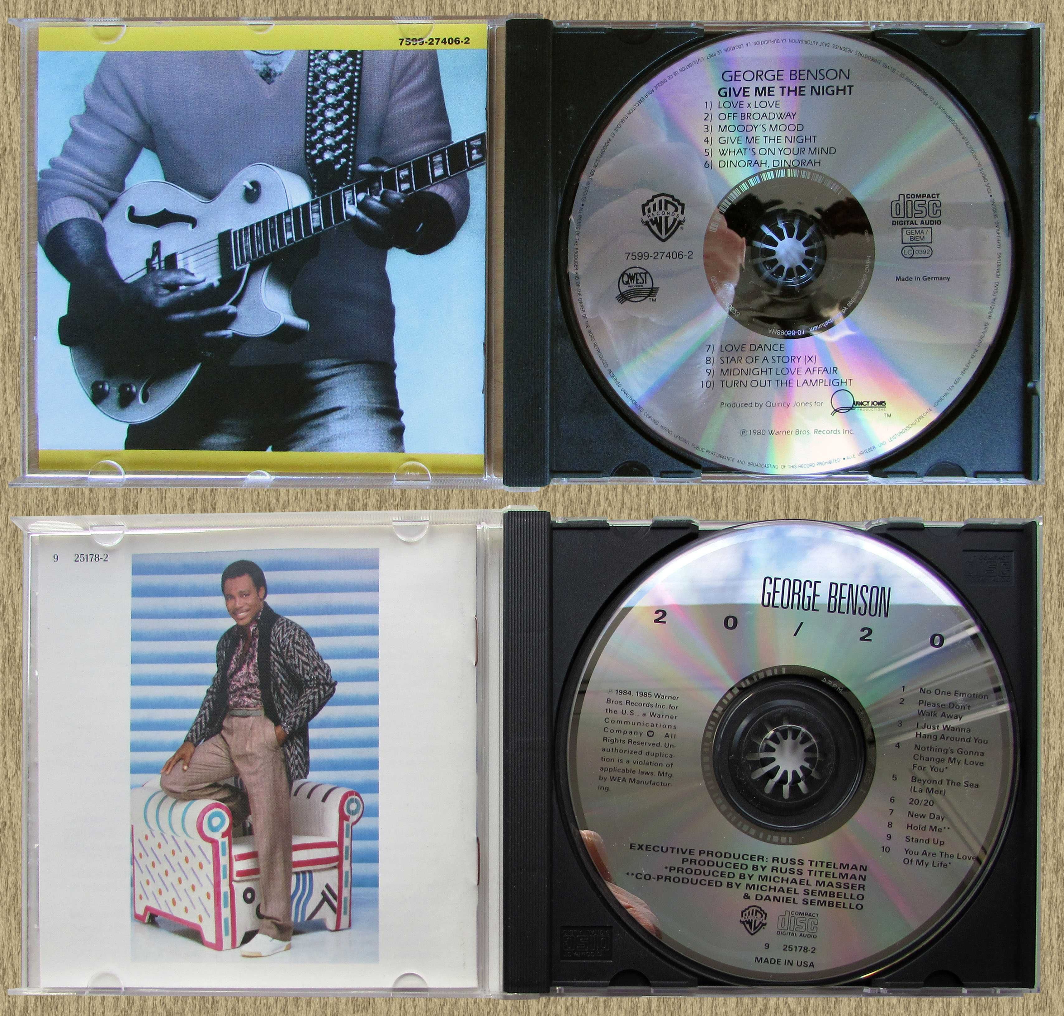 CD George Benson 70, 76, 80, 85, 87, 2000 / Fourplay 91, 95, 98