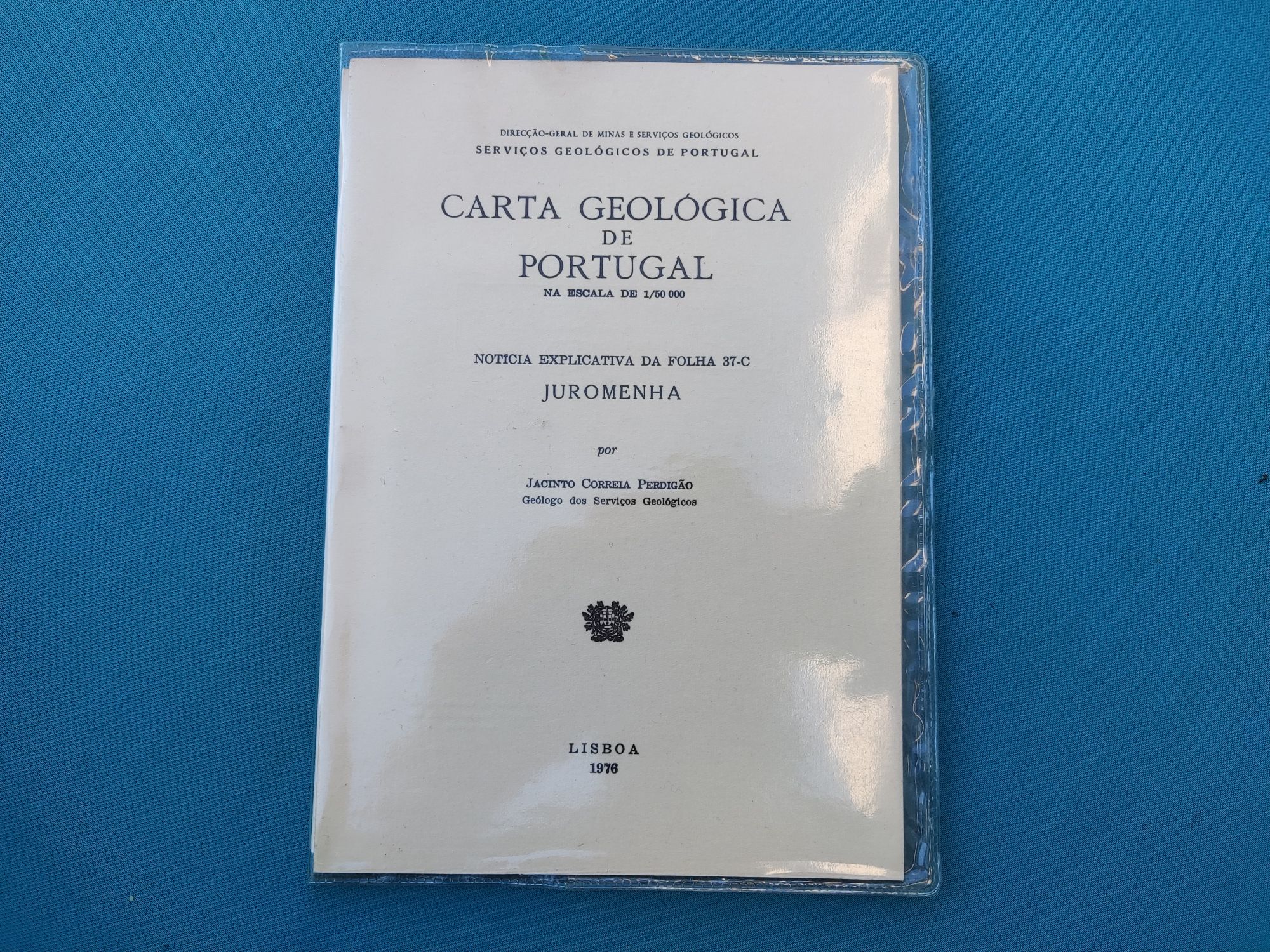 Juromenha (Alentejo) carta geológica (1976) esc. 1 : 50000 (antigo)