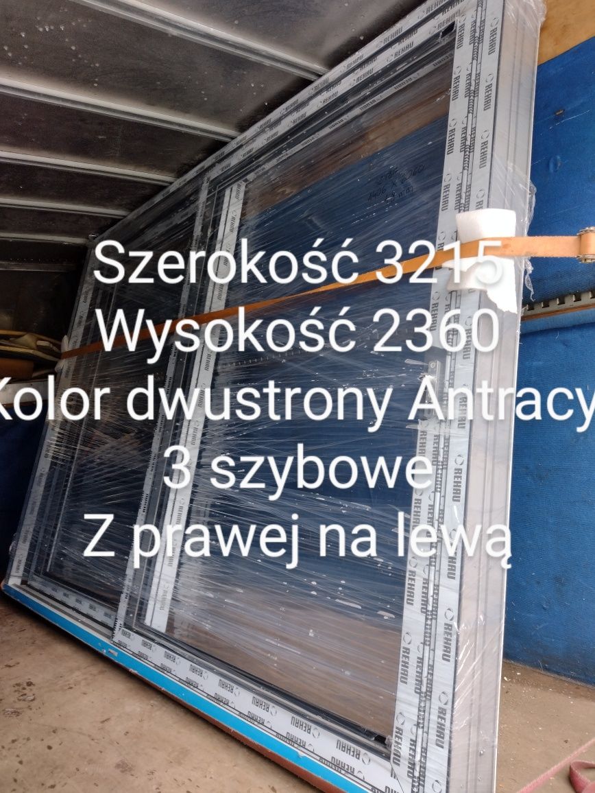 Drzwi Tarasowe winchester 214x236 3 szybowe Ciepła ramka