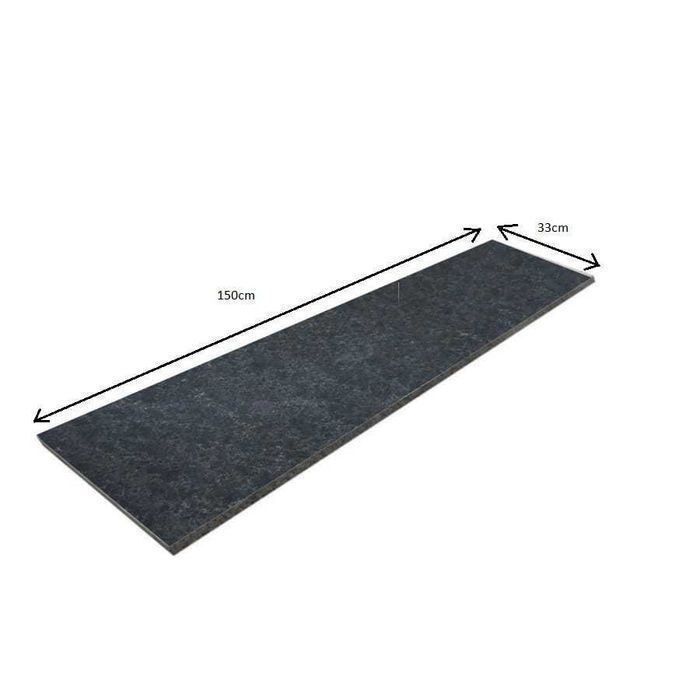 Płytki granitowe bazalt black pearl czarne 60x60x2