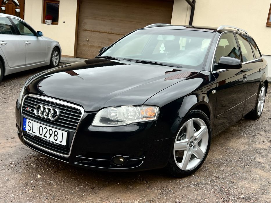 Audi A4 B7 2.0 140KM 8v 2007R S-Line Czarny Sufit Klimatron Bez Rdzy!!