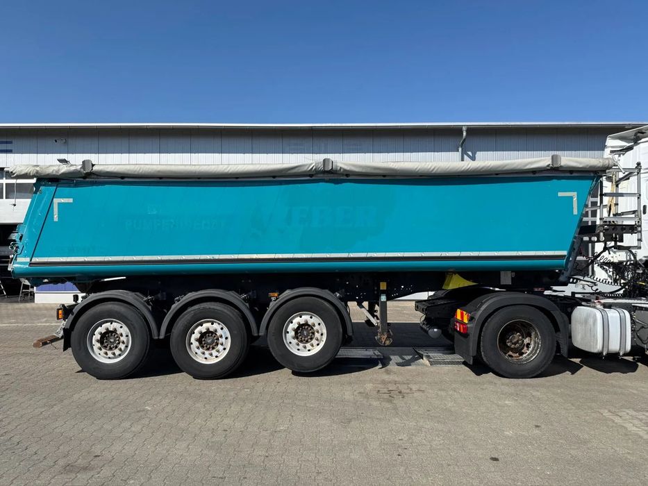 Schmitz Cargobull SGF S3 ALUMINIOWA NACZEPA WYWROTKA 24,4 m3  | 4900 kg | 24,4 m3 | ALU | Rama stal | Podnoszona oś | 1 wł |