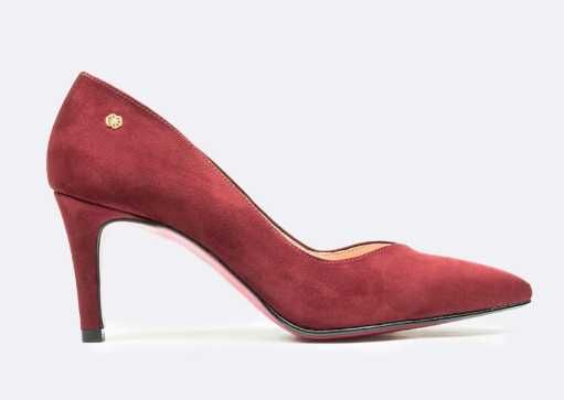 Sapatos de camurça bordeaux (NOVOS COM CAIXA) tam.36