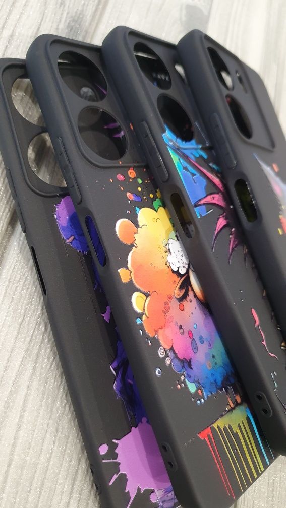 Бампер накладка чохол Xiaomi Redmi 13C  Poco C65 case Xiaomi з принтом