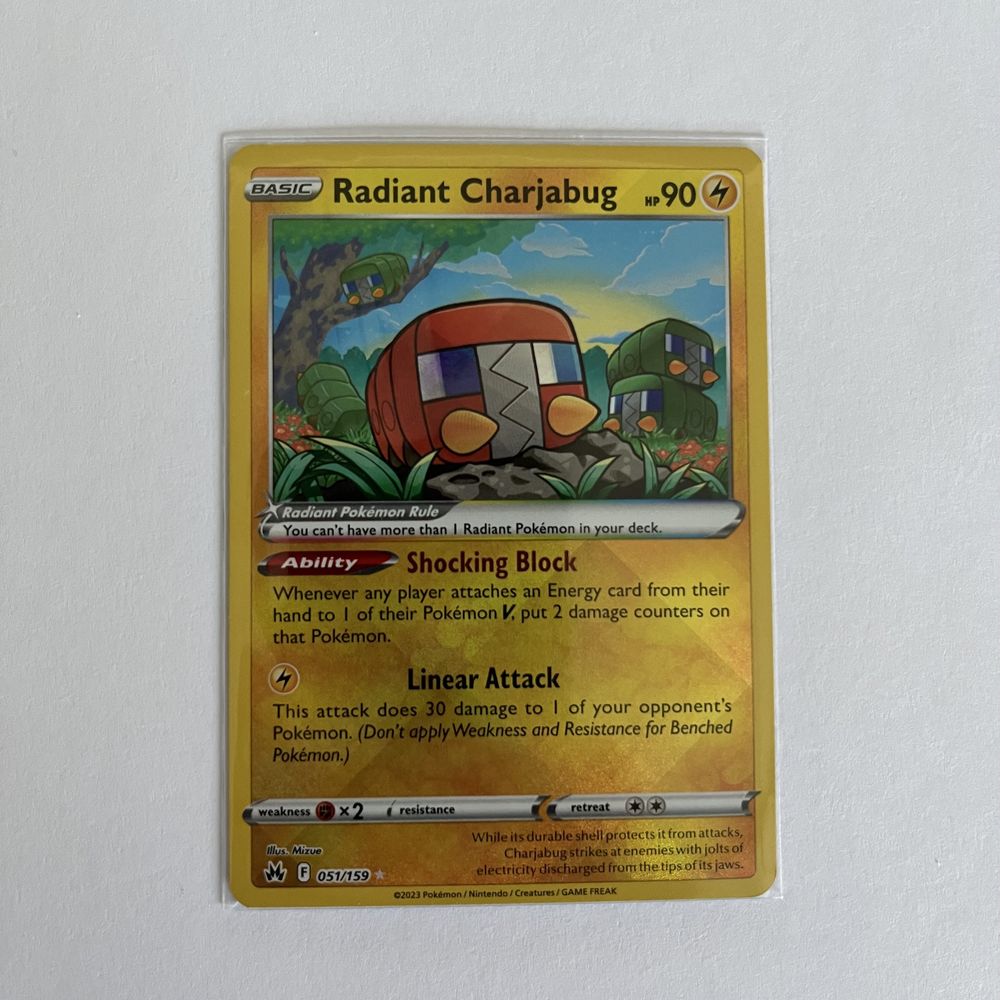 Karta Pokemon Radiant Charjabug Crown Zenith