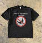 Футболка "Love is not abuse endless" rap. sk8. y2k