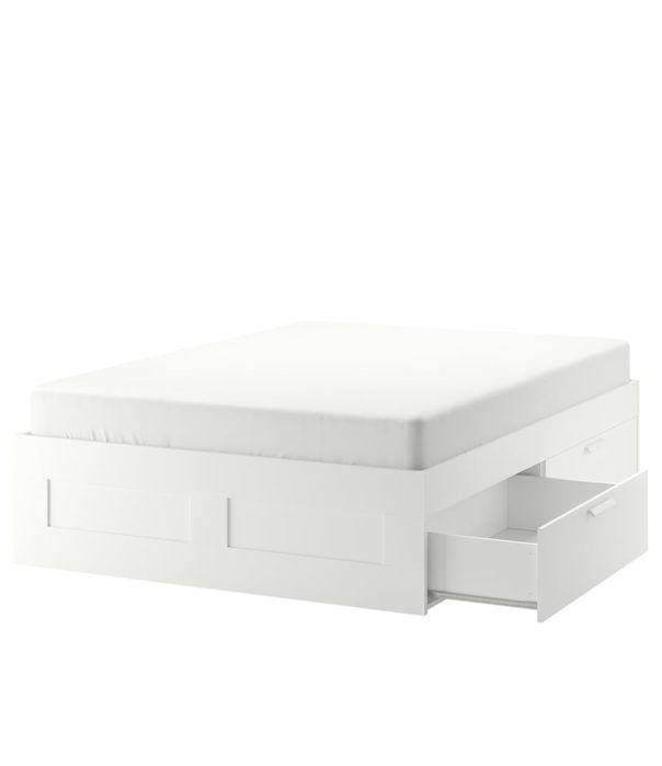 Cama BRIMNES com estrado, branco, Queen 160cm