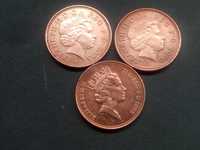 3 moedas de 2 Pences Elizabeth 1995/00/03 novas