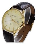 Złoty zegarek męski 14k 585 Geneve żółte złoto