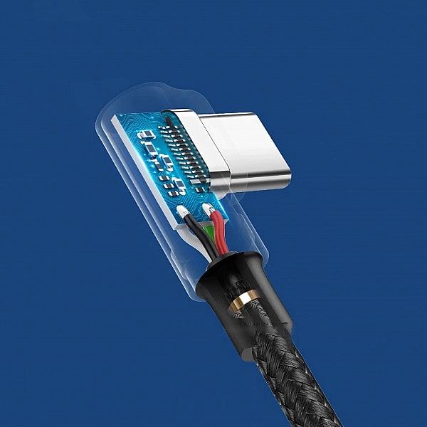 Ugreen kątowy kabel przewód USB - USB Typ C Quick Charge 3.0 QC3.0/3 A