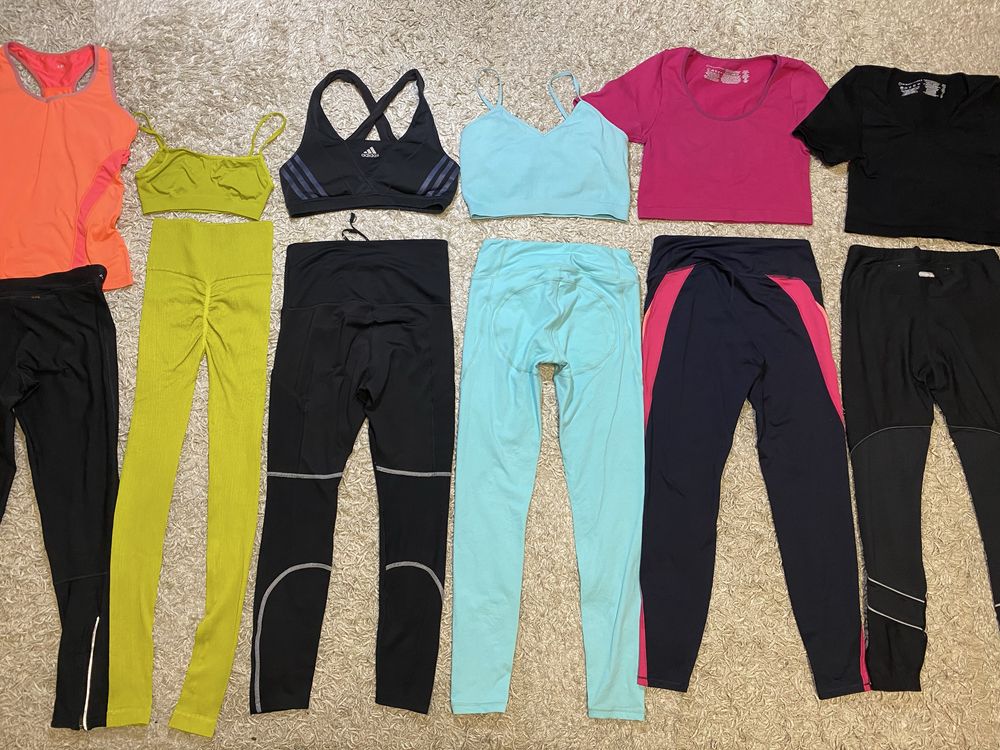 Костюм для фитнеса S-M/Xs/L/лосины Nike/пуш-ап/топ/для зала тренировок