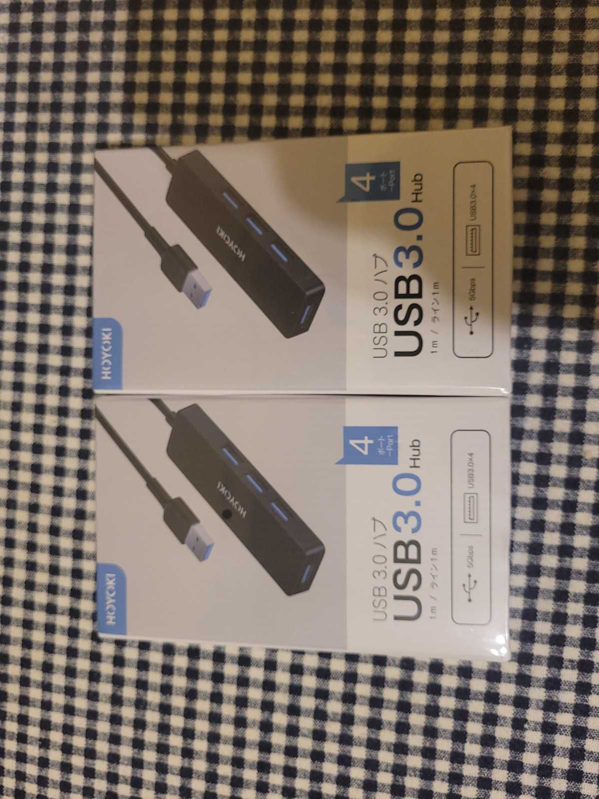 HOYOKI HUB 1x4 porty USB 3.0, kabel o długości 1 metra.