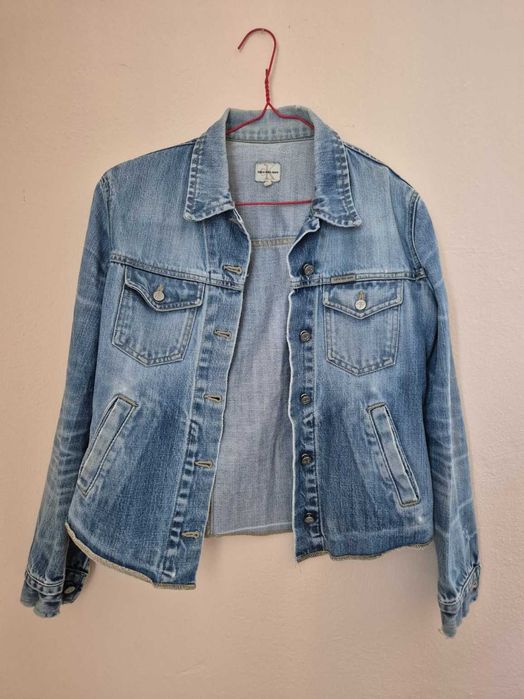 Жіноча куртка джинсова, коротка, бренду calvin klein
