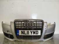 + ZDERZAK PRZÓD PRZEDNI AUDI A6 C6 LIFT FL LY7W SREBRNY SPRYSKIWACZE LAMP XENON HALOGENY