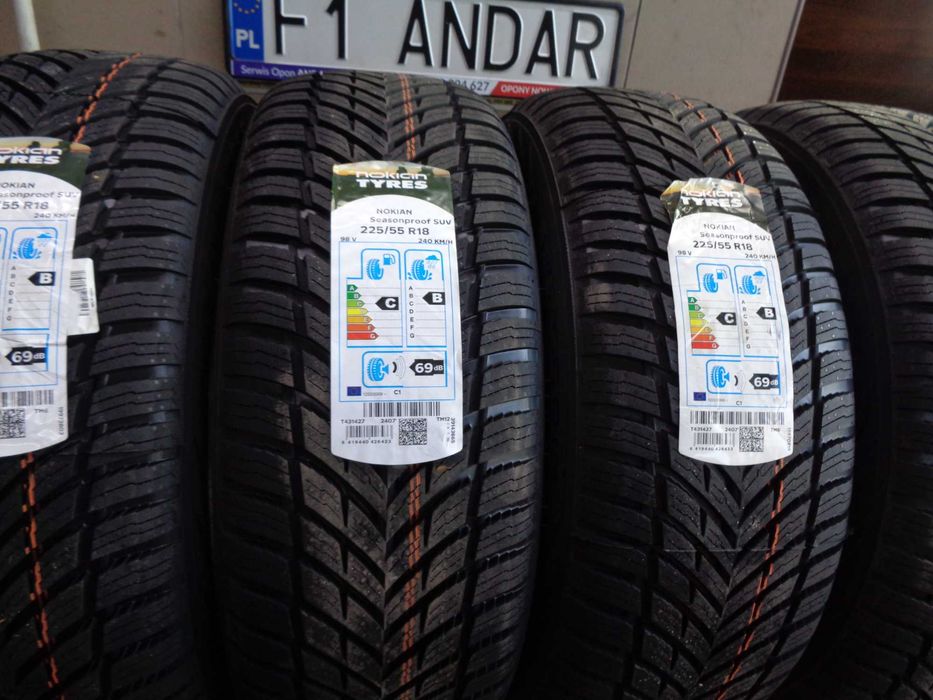 NOKIAN 225/55R18 Seasonproof 1 , Nowe Opony Całoroczne , ANDAR