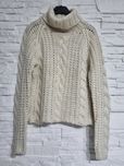 Sweter golf gruby splot warkocz ONLY. M
