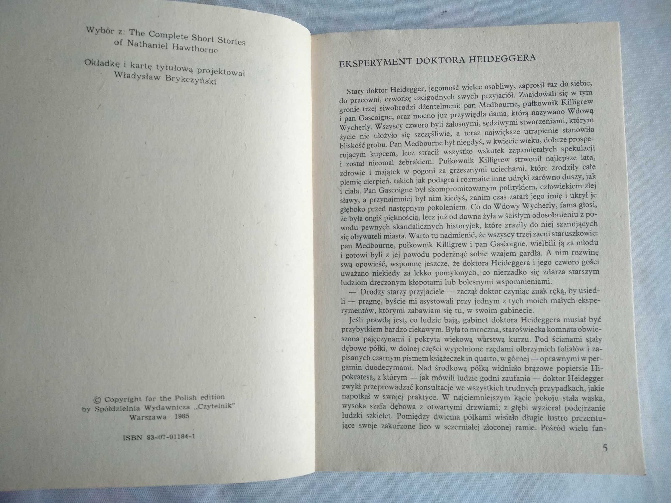 "Diabeł w rękopisie" Nathaniel Hawthorne