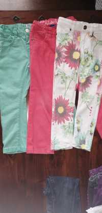 Spodnie dla dziewczynki w rozmiarze 98 - 104