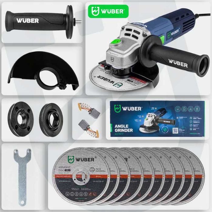 SZLIFIERKA Kątowa Kątówka Diax 1600W Mocna Zestaw XXL (WYPRZEDAŻ 30%)