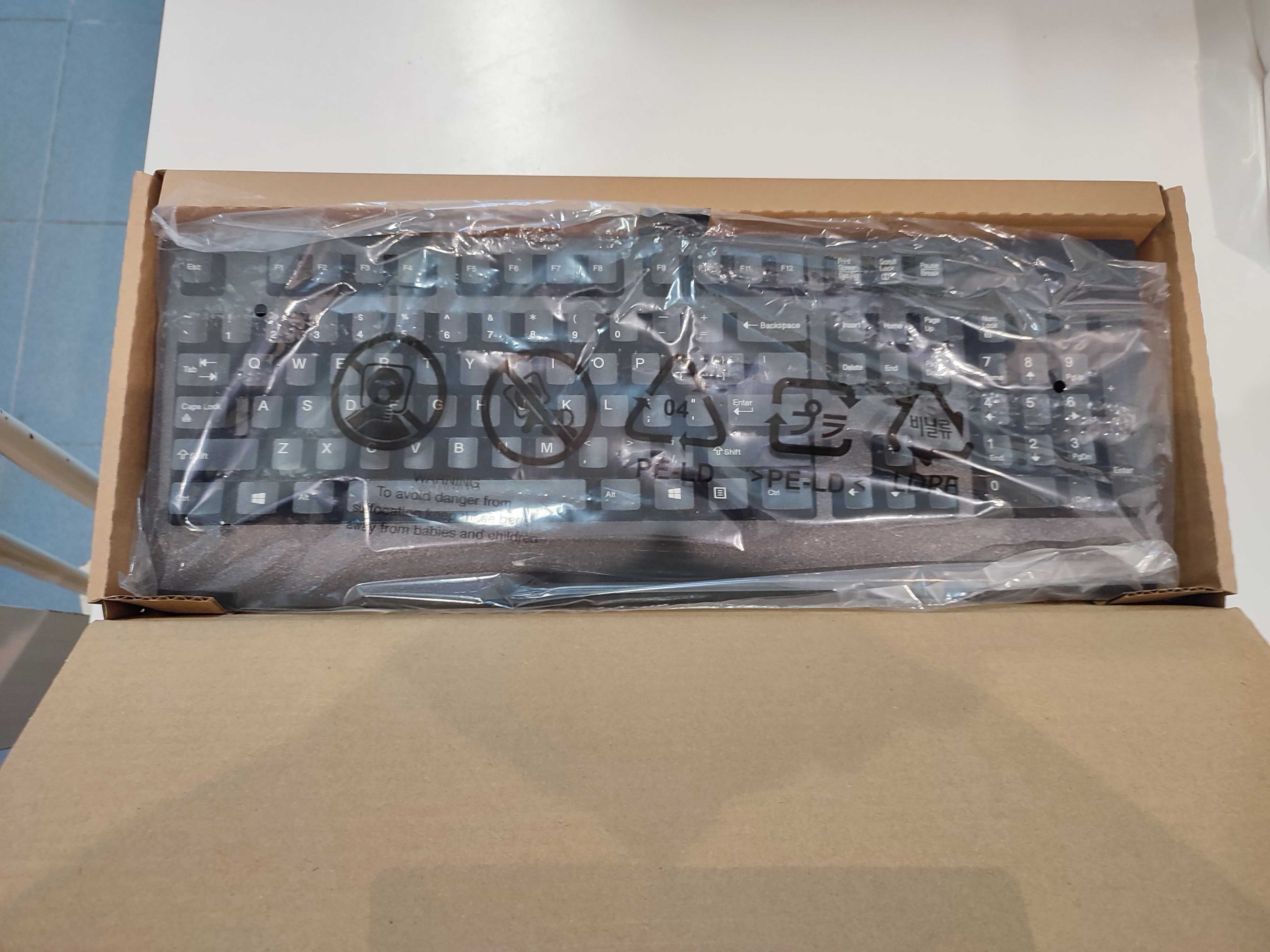Teclado inglês LENOVO com fio - NOVO