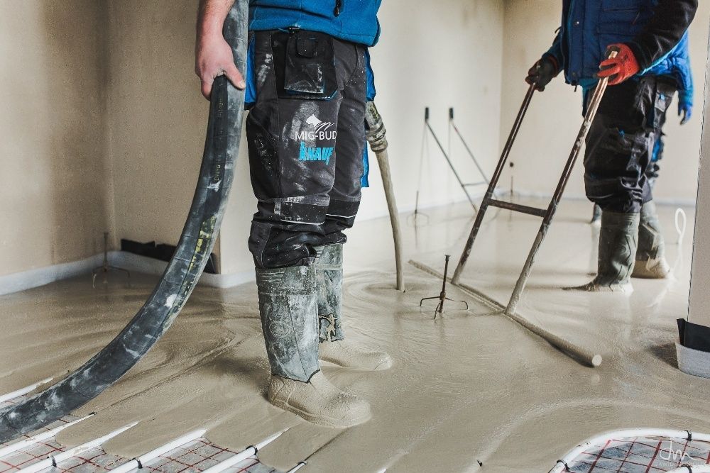 Promocja Wrzesień wylewki anhydrytowe na ogrzewanie podłogowe, betonow