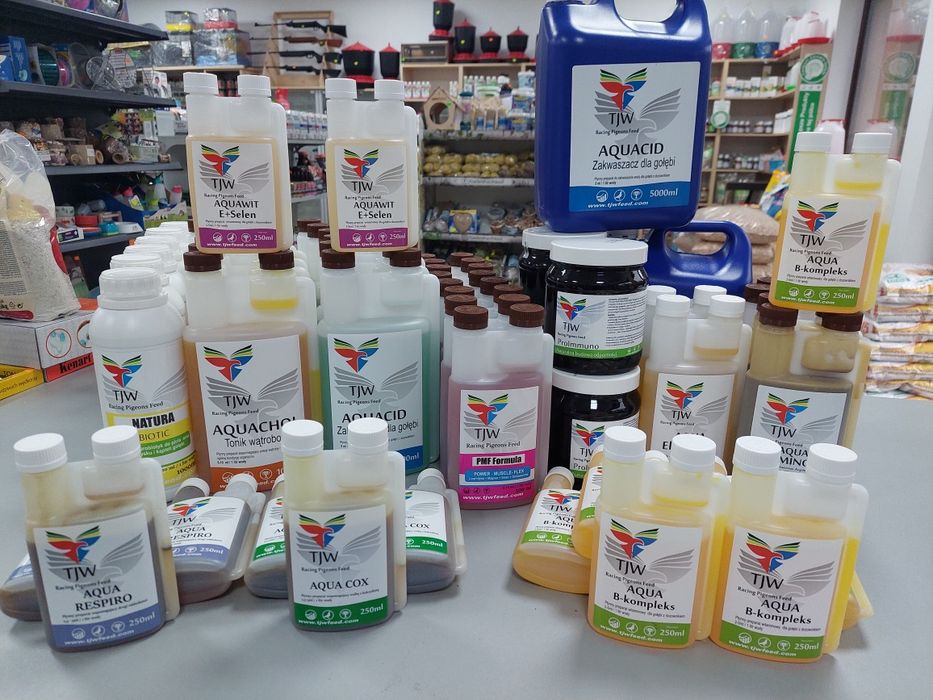 TJW Aquawit E+SELEN 250ml. Witamina na płodność I lęgi gołębi.