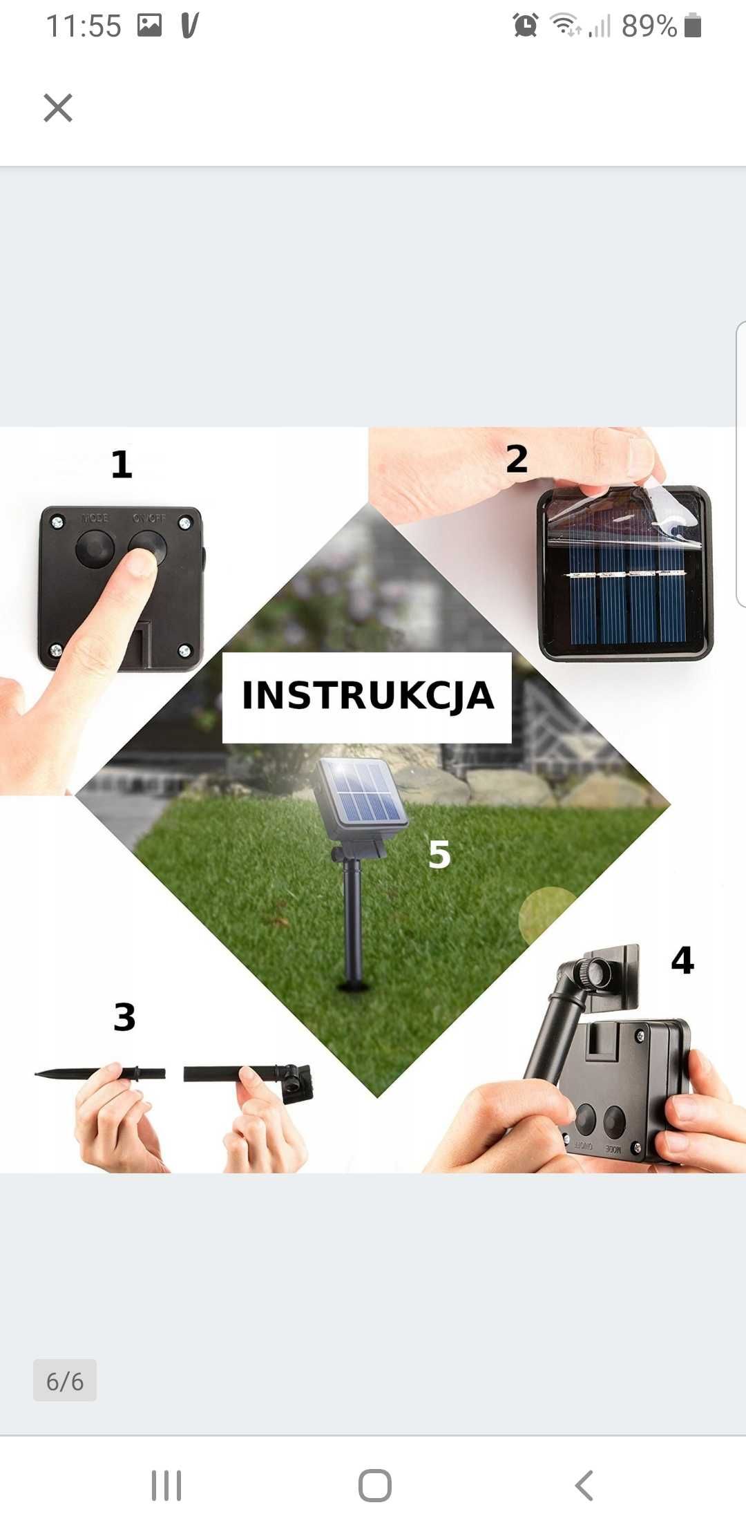 Lampki solarne led 5 metrów