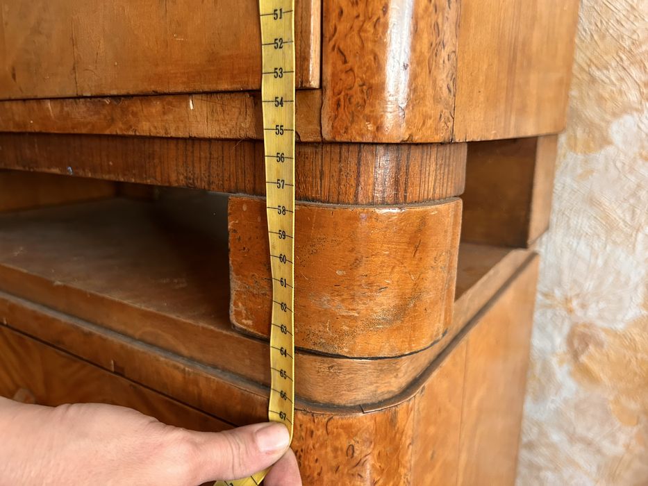 2 szafki nocne -Art Déco, ok. 1925–40 - Poznań/Zielona Góra, vintage