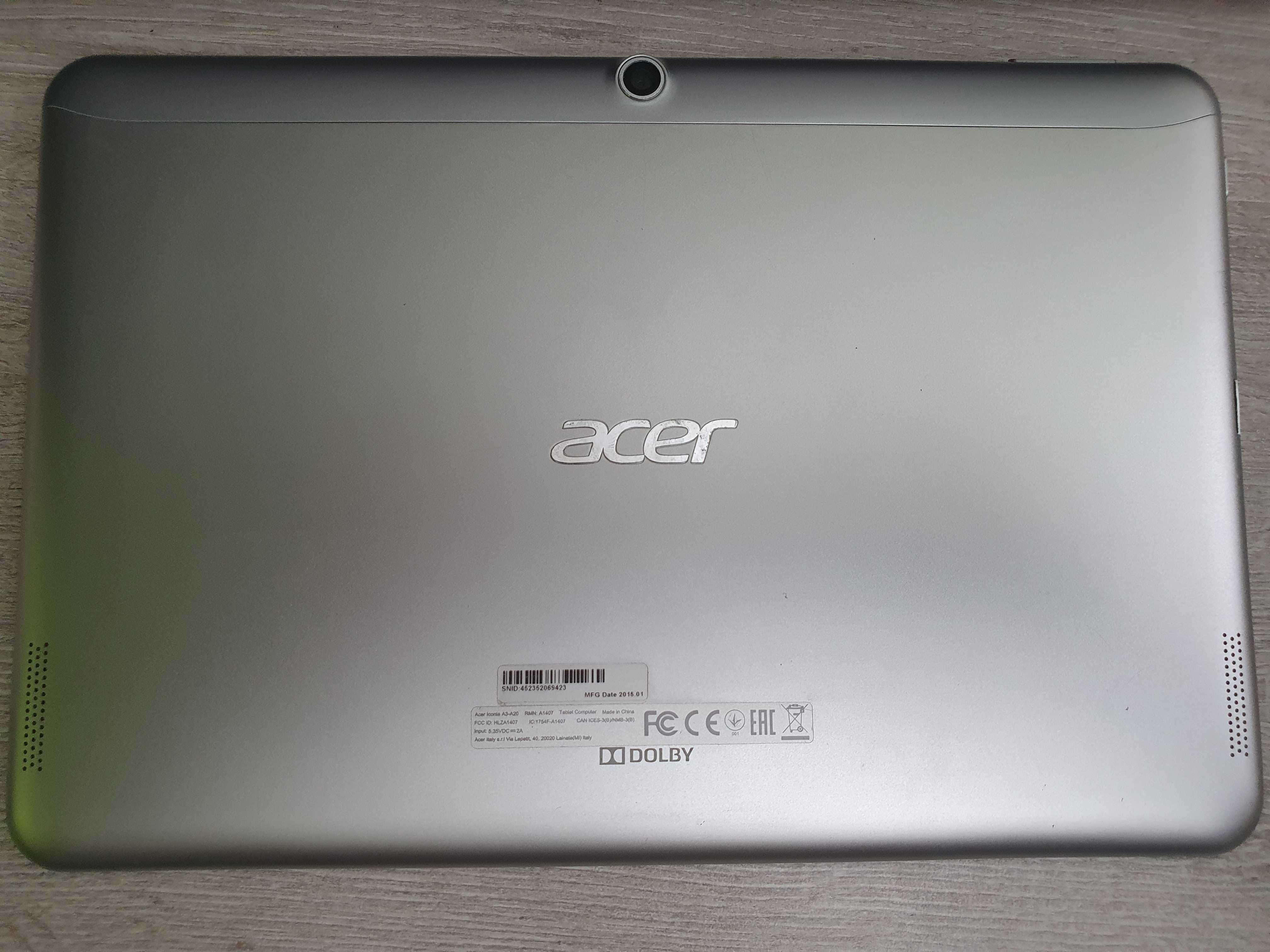 Планшет Acer ICONIA TAB A3-A20