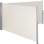 Podwójna markiza boczna beżowy lub czarny 200 x 600 cm OUTLET