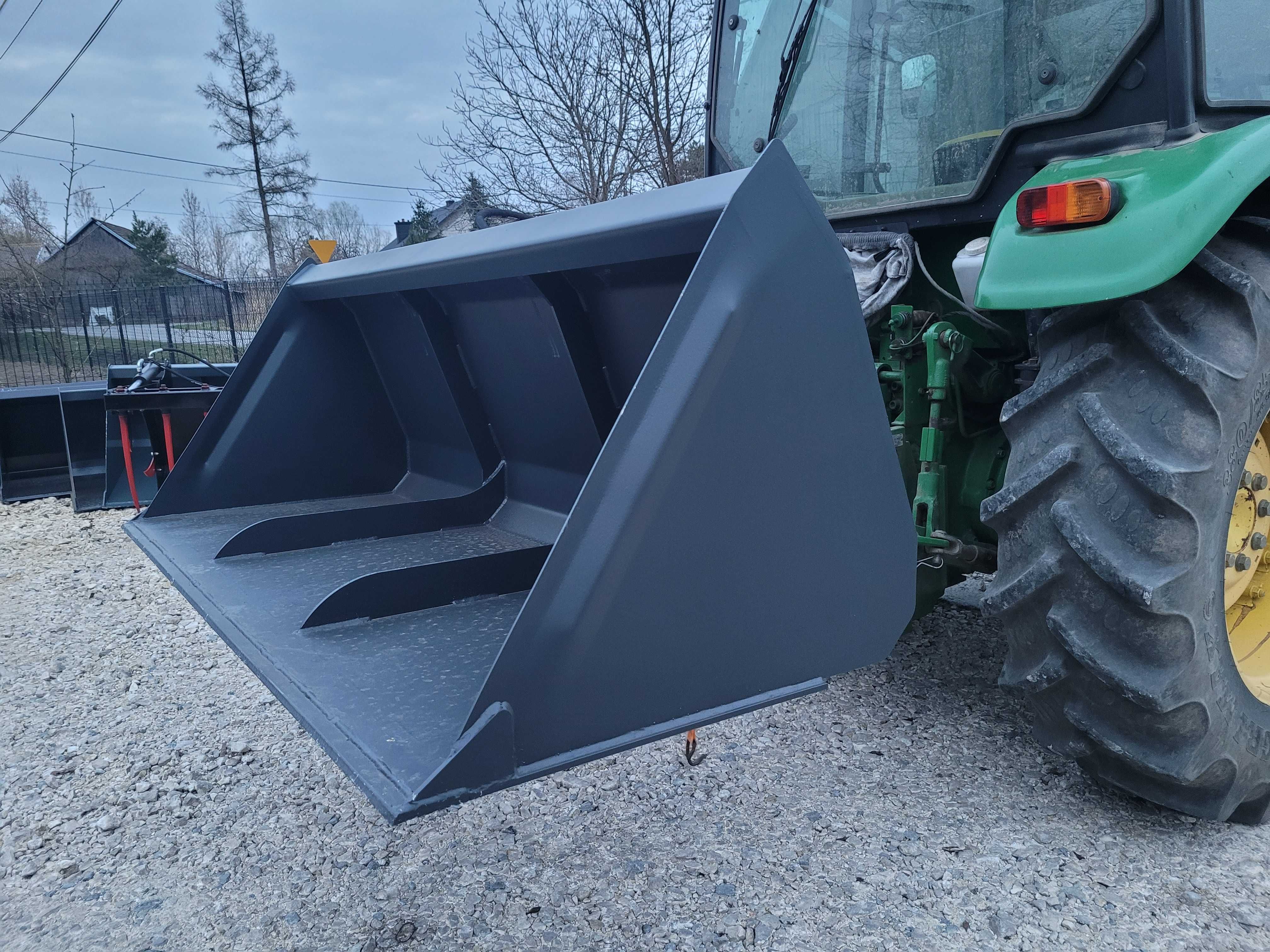 Łyżka do ziemi gruzu na tył ciągnika Łycha z KIPREM HYDRAULICZNY DOWÓZ