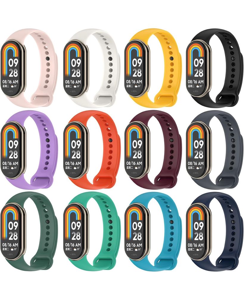 Braceletes Xiaomi Mi Band 3/4/5/6/7/8/9/10 (Várias Cores)