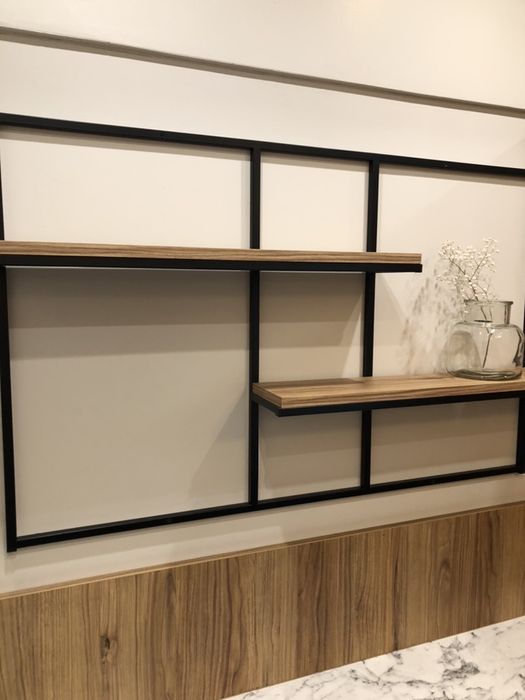 Półka loft industrialna duża podwójna