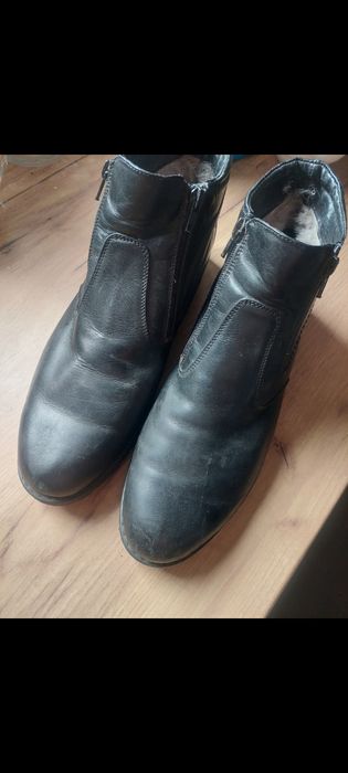 Ботинки мужские зимние, кожаные 43 44.