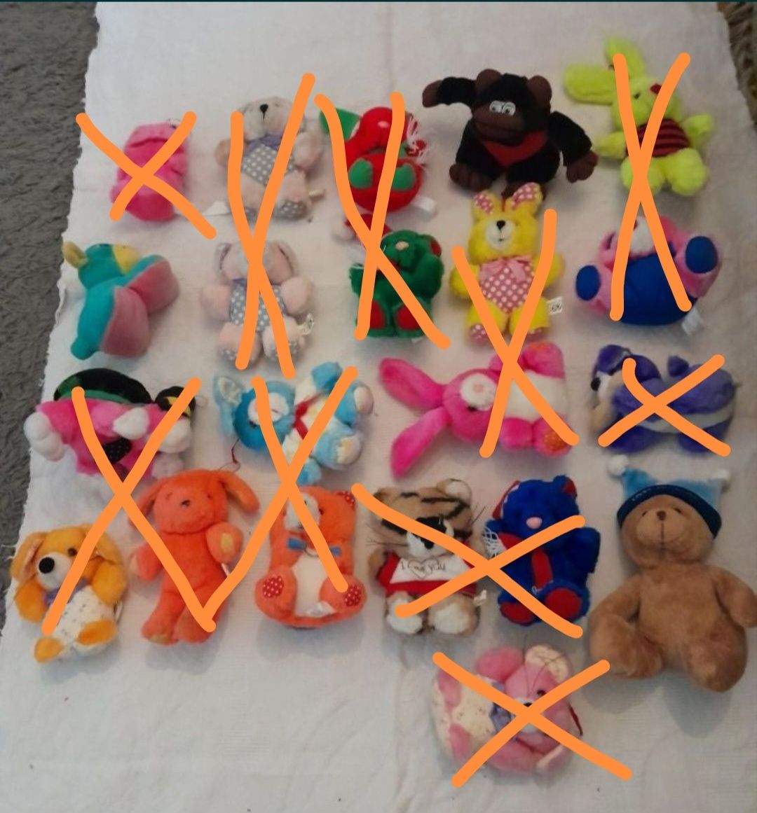 Peluches variados peq/med