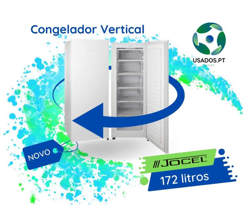 Congelador Vertical Branco 172 litros 145 cm altura Jocel