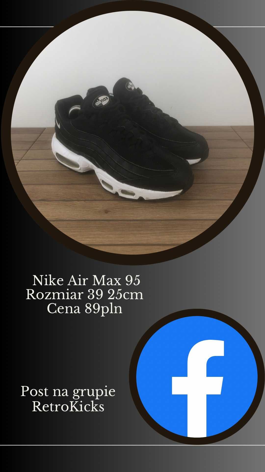 Nike Air Max 95 rozmiar 39 25cm Grupa na FB RetroKciks