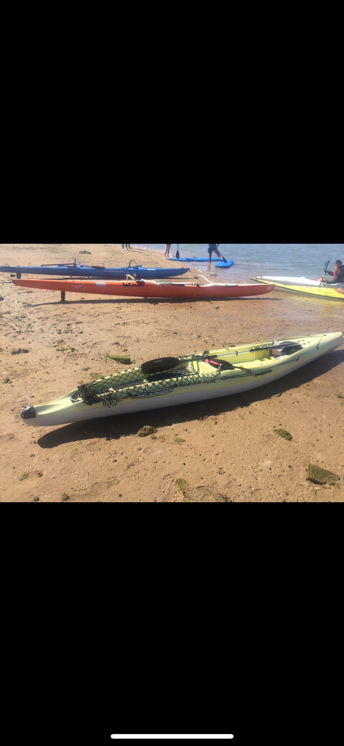 Kayak scarpa bic with rudder and sail