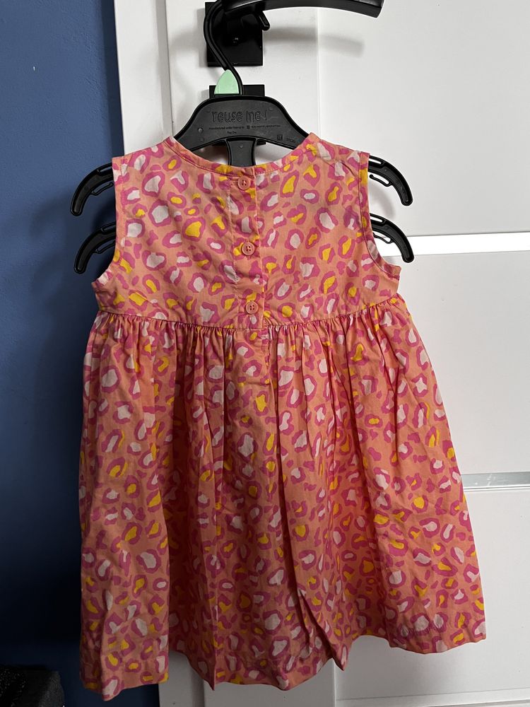 92 bluezoo sukienka letnia panterka różowa